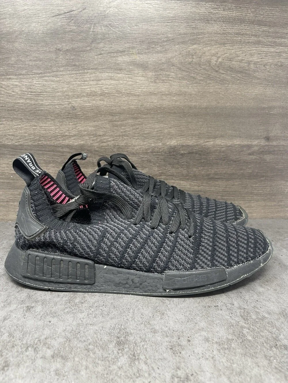 adidas NMD R1 STLT Primeknit Triple Black Size 12 Mens Boost Sneakers CQ2391